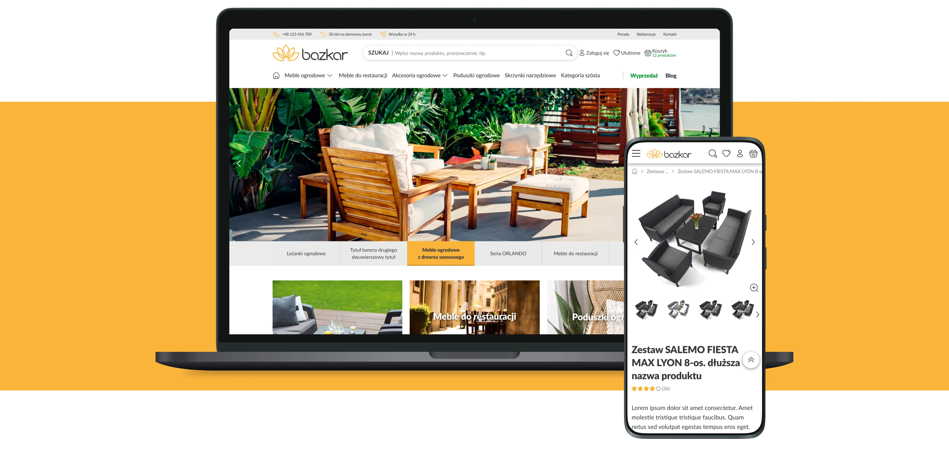 bazkar webshop desktop mobile