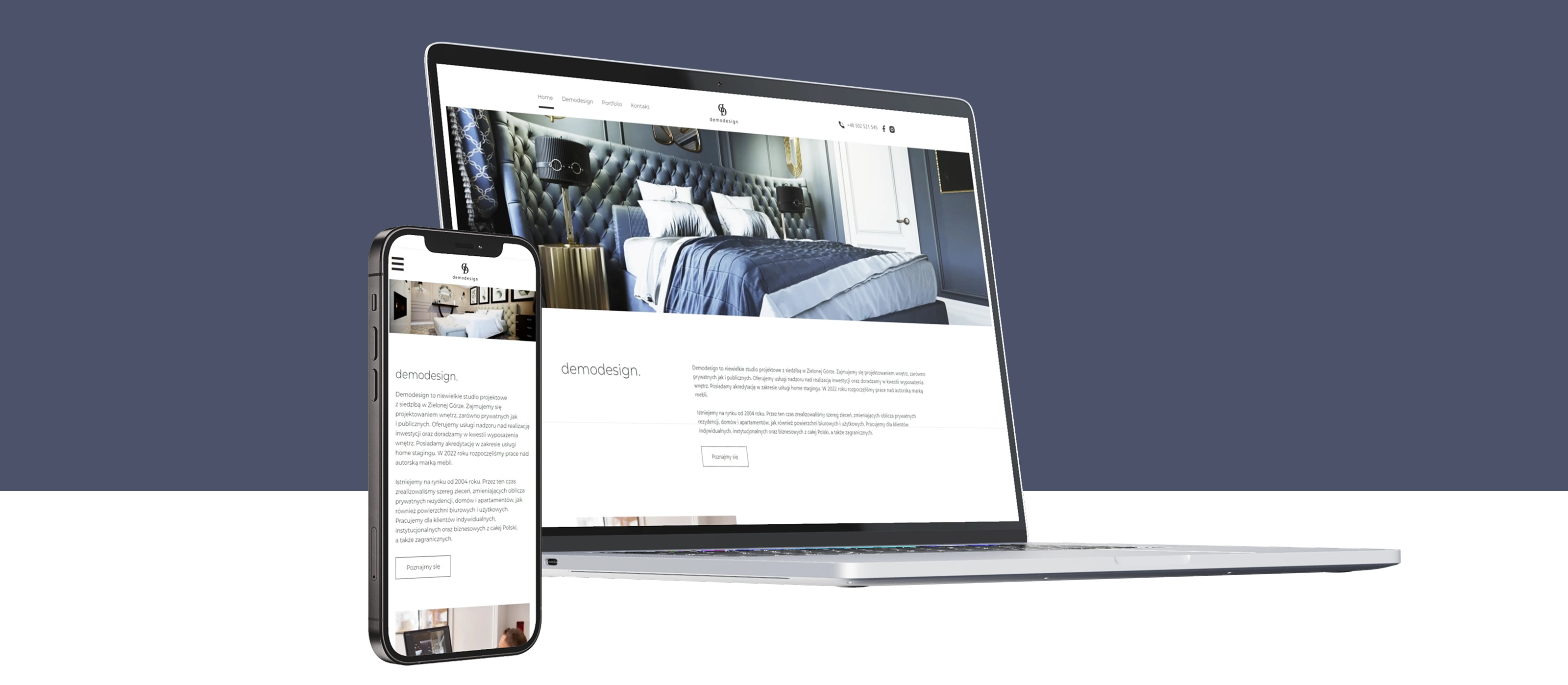 strona demodesign desktop mobile